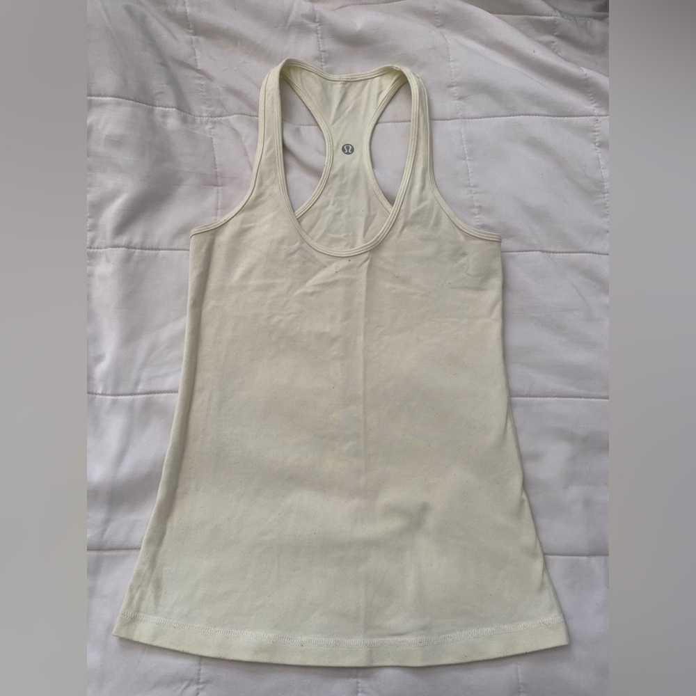 Light Yellow Lululemon Tank top